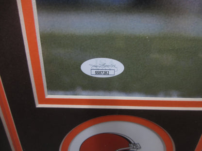 Cleveland Browns Eric Metcalf Hand Signed Autographed 16x20 Photo Framed & Matted with JSA COA