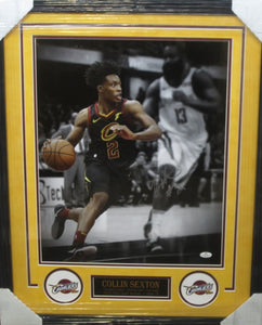 Cleveland Cavaliers Collin Sexton SIGNED Framed Matted 16x20 Photo With COA