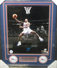 Load image into Gallery viewer, Philadelphia 76ers Allen Iverson Signed 16x20 Collage Photo Framed &amp; Matted with BECKETT COA