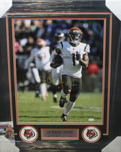 Load image into Gallery viewer, Cincinnati Bengals Ja&#39;Marr Chase Signed 16x20 Photo Framed &amp; Matted with JSA COA