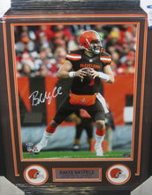 Load image into Gallery viewer, Cleveland Browns Baker Mayfield Hand Signed Autographed 16x20 Photo Framed &amp; Matted with BECKETT COA