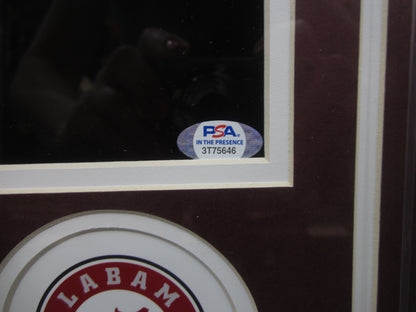 University of Alabama Crimson Tide Coach Nick Saban Signed 16x20 Collage Photo Framed & Matted with PSA COA