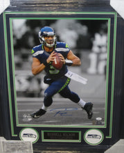 Load image into Gallery viewer, Seattle Seahawks Russell Wilson SIGNED Framed Matted 16x20 Photo With JSA COA