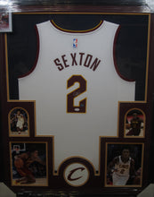 Load image into Gallery viewer, Cleveland Cavaliers Collin Sexton Signed Jersey Framed &amp; Matted with Player &amp; JSA COA