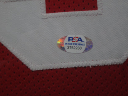 Houston NBA All-Star Mark Price Hand Signed Autographed Custom Red Jersey with 4x All Star & 2x 3pt Champ Inscriptions Framed & Matted with PSA COA