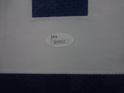 New York Giants Saquon Barkley Signed Jersey Framed & Matted with JSA COA