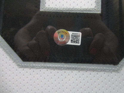 Las Vegas Raiders Maxx Crosby Hand Signed Autographed Custom White Jersey Framed & Matted with BECKETT COA