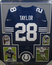 Load image into Gallery viewer, Indianapolis Colts Jonathan Taylor SIGNED Framed Matted Jersey With FANATICS COA
