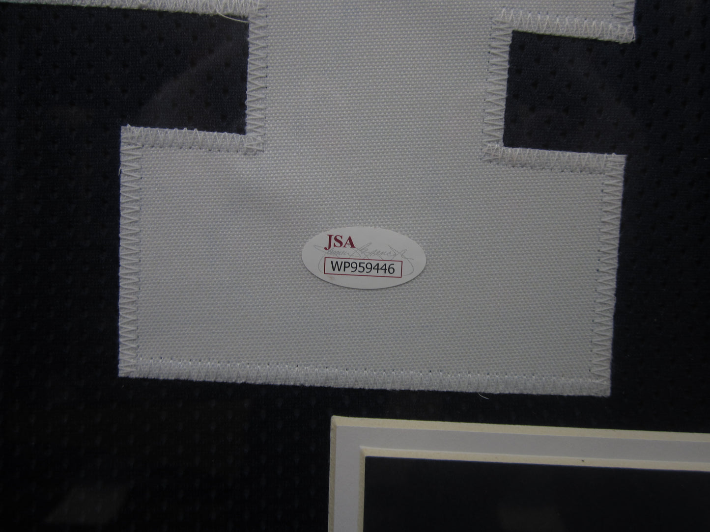 Auburn University Tigers Bo Jackson Hand Signed Autographed Custom Navy Jersey Framed & Matted with JSA COA