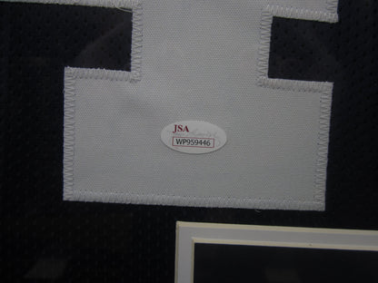 Auburn University Tigers Bo Jackson Hand Signed Autographed Custom Navy Jersey Framed & Matted with JSA COA