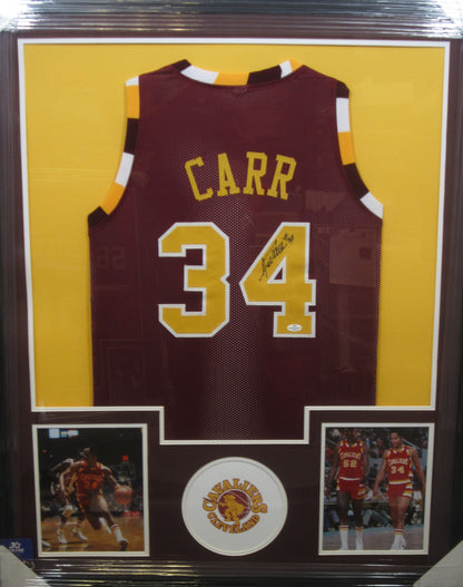 Cleveland Cavaliers Austin Carr Hand Signed Autographed Custom Maroon Jersey Framed & Matted with COA