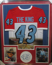 Load image into Gallery viewer, American Nascar Racing Driver Richard &quot;The King&quot; Petty SIGNED Framed Matted Jersey With JSA COA