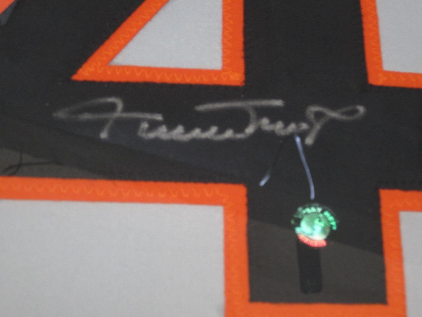 San Francisco Giants Willie Mays Hand Signed Autographed Custom Gray Jersey Framed & Matted with COA