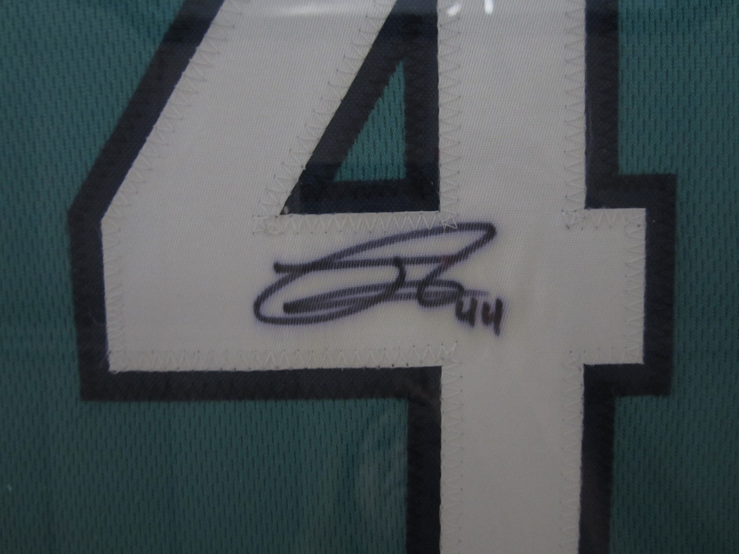 Seattle Mariners Julio "J-Rod" Rodriguez Hand Signed Autographed Custom Teal Jersey Framed & Matted with JSA COA