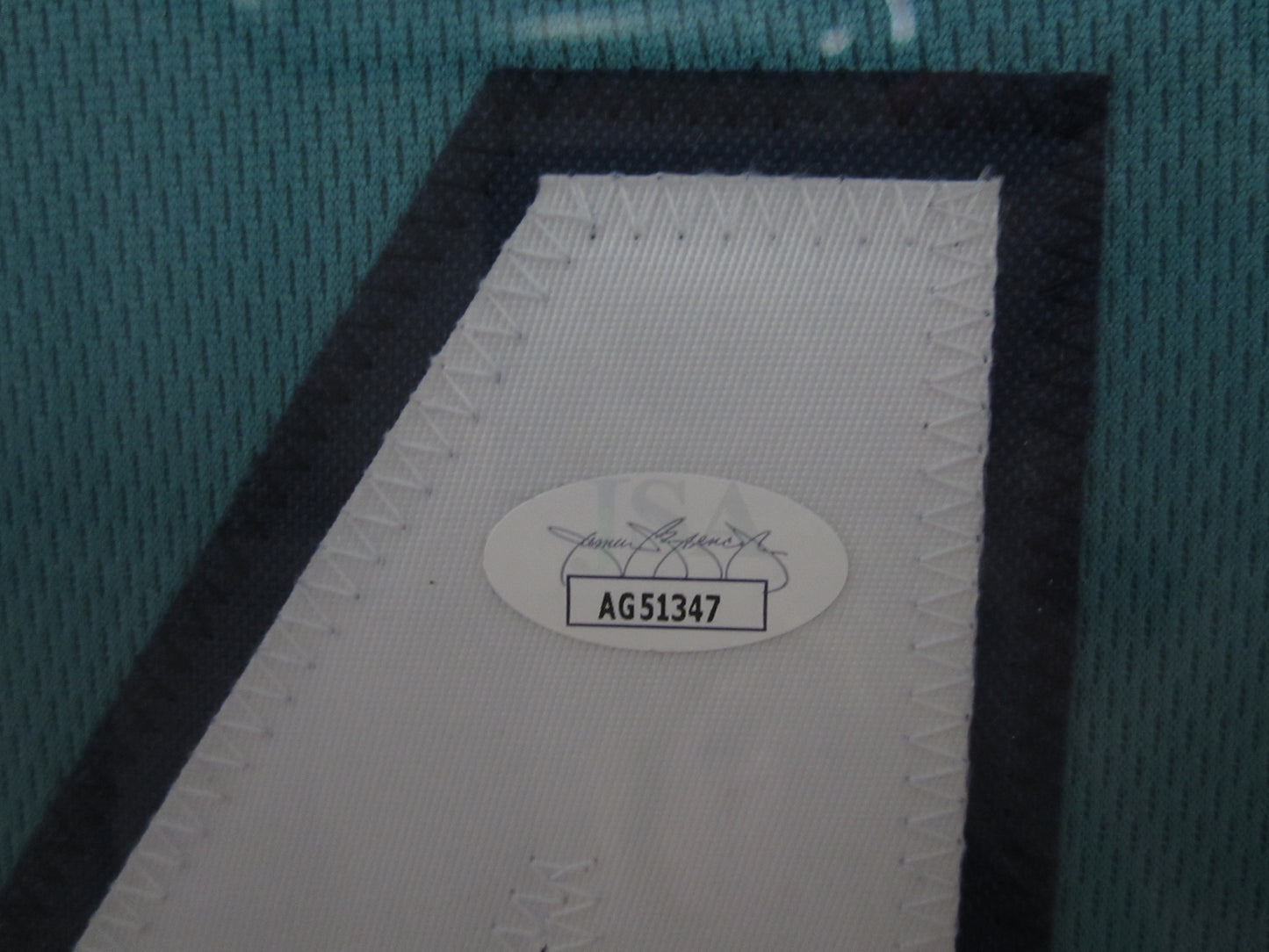 Seattle Mariners Julio "J-Rod" Rodriguez Hand Signed Autographed Custom Teal Jersey Framed & Matted with JSA COA