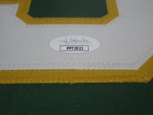 Oakland Athletics Jose Canseco Hand Signed Autographed Custom Green Jersey Framed & Matted with JSA COA