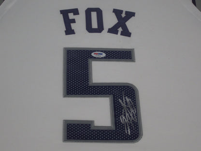 Sacramento Kings De'Aaron Fox Hand Signed Autographed Custom White Jersey Framed & Matted with PSA COA