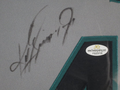 Seattle Mariners Ken Griffey Jr. Hand Signed Autographed Authentic White Jersey Framed & Matted with COA
