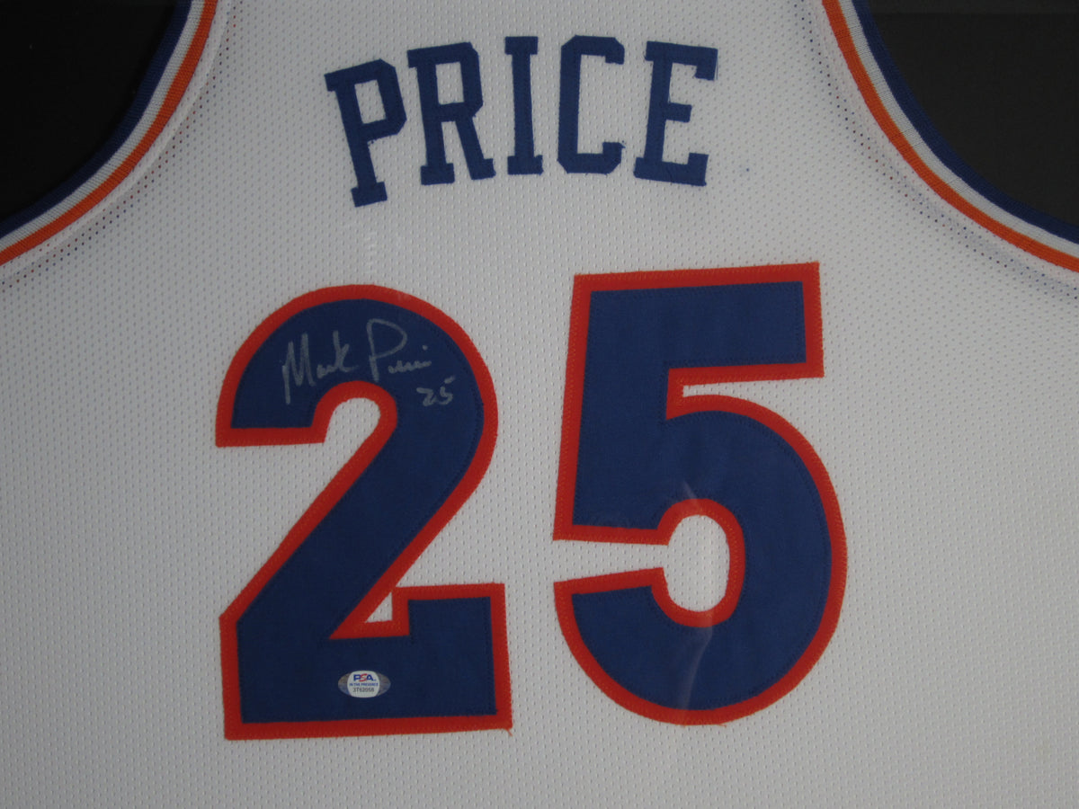 Cleveland Cavaliers Mark Price Hand Signed Autographed Custom White Jersey Framed & Matted with PSA COA