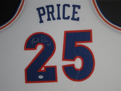 Cleveland Cavaliers Mark Price Hand Signed Autographed Custom White Jersey Framed & Matted with PSA COA