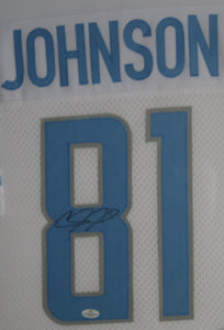 Detroit Lions Calvin Johnson Signed Jersey Framed & Matted with COA