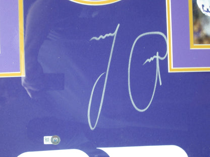 Minnesota Vikings Dalvin Cook Hand Signed Autographed Authentic Purple Jersey Framed & Matted with BECKETT COA
