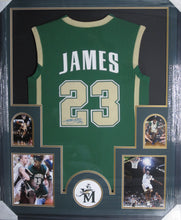 Load image into Gallery viewer, St. Vincent Lebron James Signed High School Jersey Framed &amp; Matted with COA