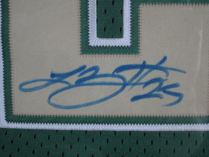 St. Vincent Lebron James Hand Signed Autographed High School Custom Green Jersey Framed & Matted with COA