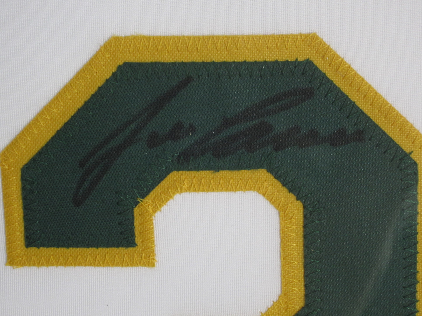 Oakland Athletics Jose Canseco Hand Signed Autographed Custom White Jersey Framed & Matted with JSA COA