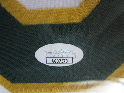 Oakland Athletics Jose Canseco Hand Signed Autographed Custom White Jersey Framed & Matted with JSA COA