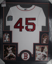 Load image into Gallery viewer, Boston Red Sox Pedro Martinez Signed 1999 All-Star Game Jersey with 99 ASG MVP Inscription Framed &amp; Matted with JSA COA