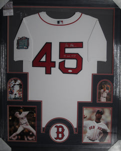 Boston Red Sox Pedro Martinez Signed 1999 All-Star Game Jersey with 99 ASG MVP Inscription Framed & Matted with JSA COA