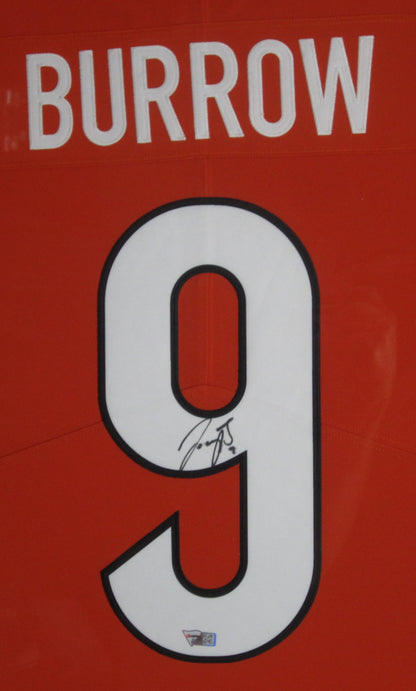 Cincinnati Bengals Joe Burrow Hand Signed Autographed Authentic Jersey Framed & Matted with FANATICS Authentic COA