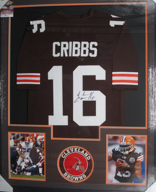 Cleveland Browns Josh Cribbs Signed Jersey Framed & Matted with JSA COA