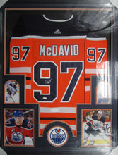 Load image into Gallery viewer, Edmonton Oilers Connor McDavid Signed Jersey Framed &amp; Matted with COA