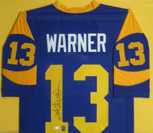 Load image into Gallery viewer, St. Louis Rams Kurt Warner Signed Jersey Framed &amp; Matted with BECKETT COA