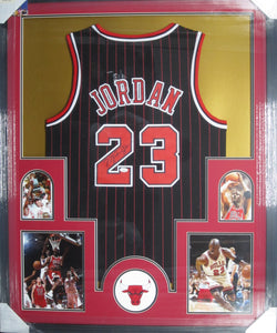 Chicago Bulls Michael Jordan Signed Jersey Framed & Matted with COA
