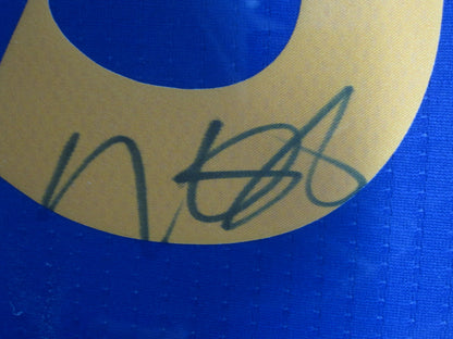 Golden State Warriors Kevin Durant Hand Signed Autographed Authentic Blue Jersey Framed & Matted with PSA COA