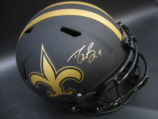 New Orleans Saints Drew Brees Hand Signed Autographed Full Size Eclipse Replica Helmet with BECKETT COA