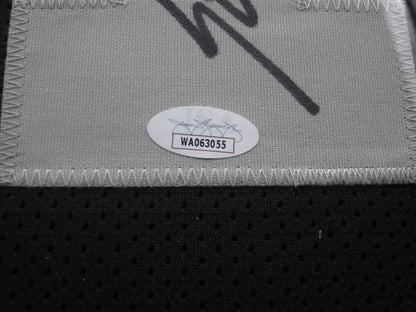 Oakland Raiders Sebastian Janikowski Hand Signed Autographed Custom Black Jersey Framed & Matted with JSA COA