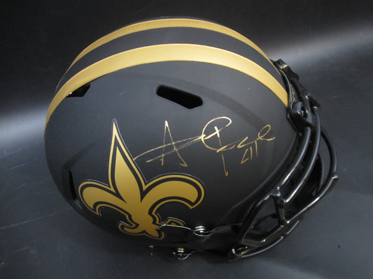 New Orleans Saints Alvin Kamara Hand Signed Autographed Full-Size Replica Helmet with BECKETT COA