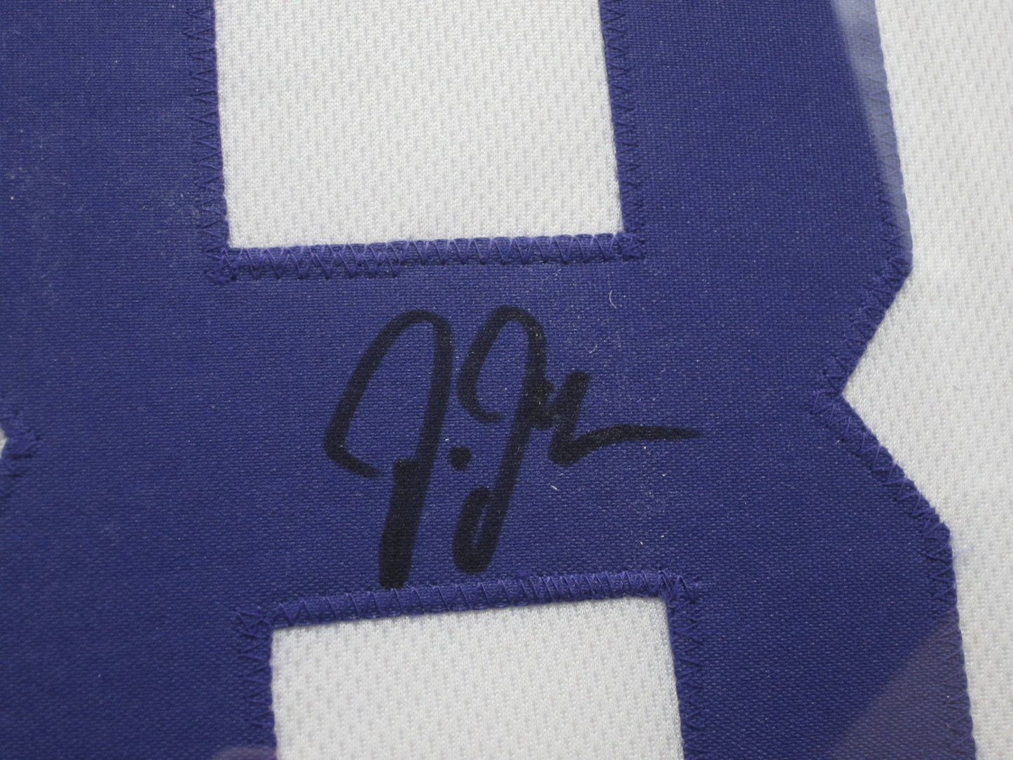 Minnesota Vikings Justin Jefferson Hand Signed Autographed Custom White Jersey Framed & Matted with JSA COA