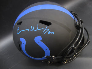 Indianapolis Colts Carson Wentz SIGNED Full-Size REPLICA Helmet With FANATICS COA