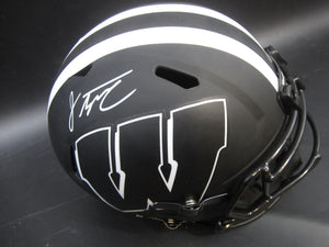 University of Wisconsin Badgers Jonathan Taylor Signed Full-Size Replica Helmet with JSA COA