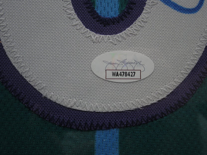 Charlotte Hornets Alonzo Mourning Hand Signed Autographed Custom Jersey Framed & Matted with JSA COA