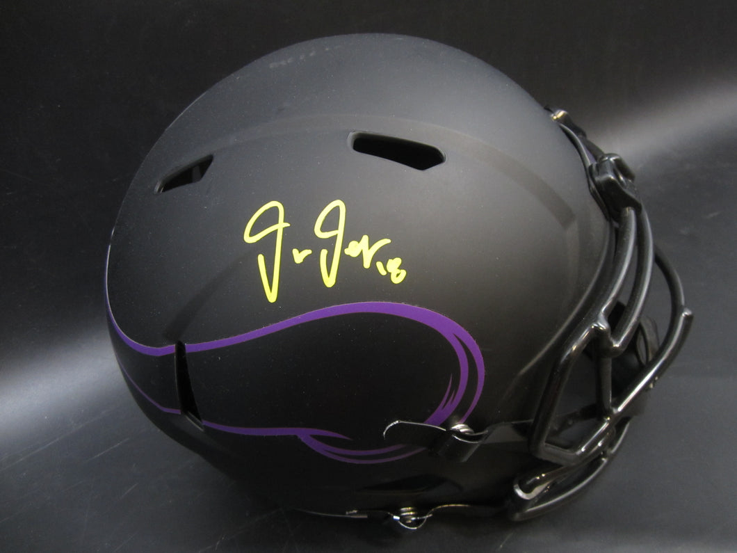 Minnesota Vikings Justin Jefferson Signed Full-Size Replica Helmet with BECKETT COA