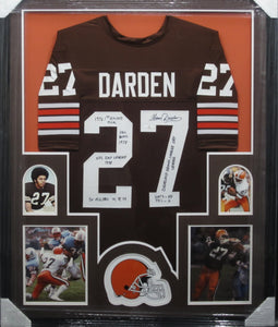 Cleveland Brown Thom Darden SIGNED Framed Matted Jersey WITH COA