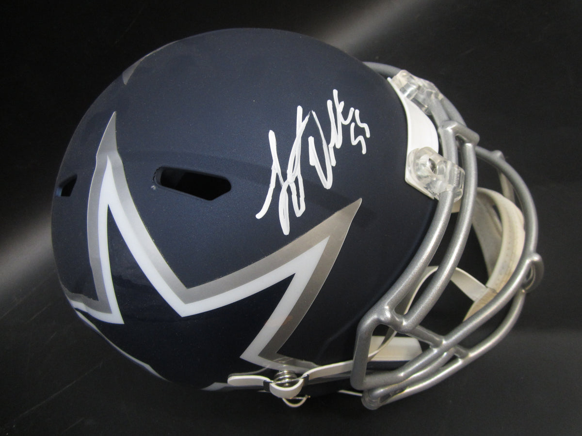 Dallas Cowboys Leighton Vander Esch Hand Signed Autographed Full-Size Replica Helmet with BECKETT COA