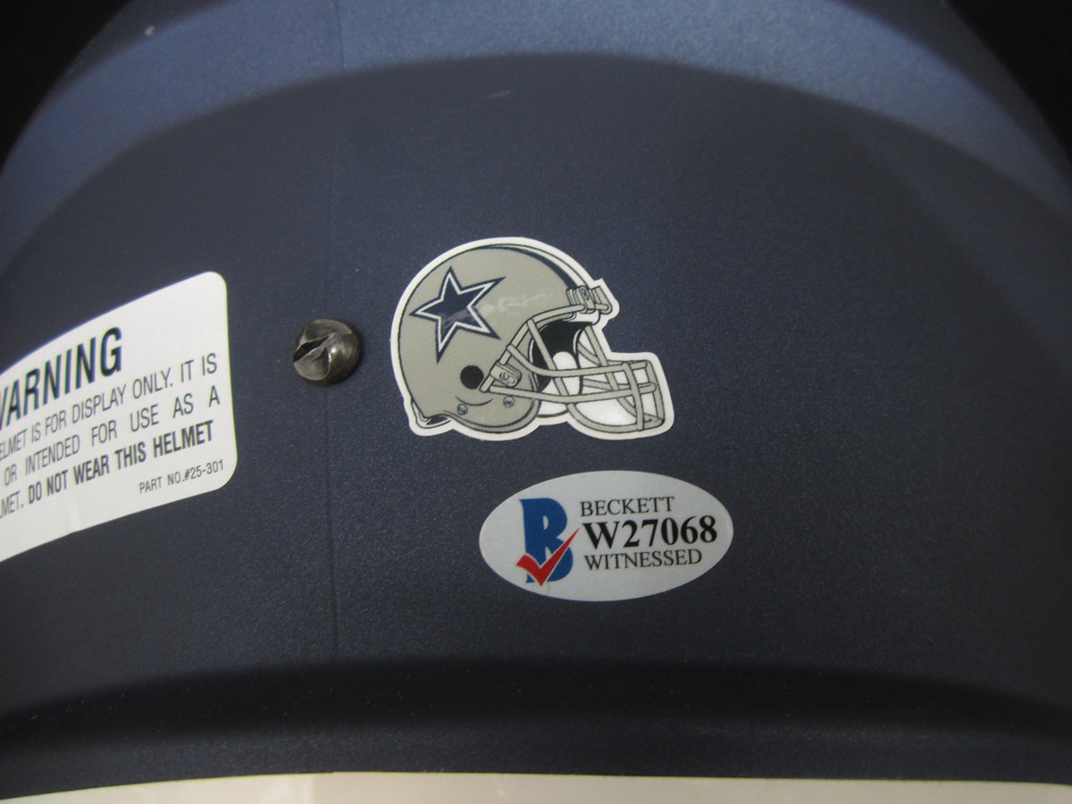 Dallas Cowboys Leighton Vander Esch Hand Signed Autographed Full-Size Replica Helmet with BECKETT COA