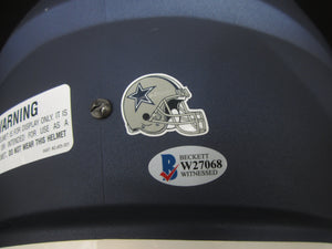 Dallas Cowboys Leighton Vander Esch SIGNED Full-Size REPLICA Helmet With BECKETT COA